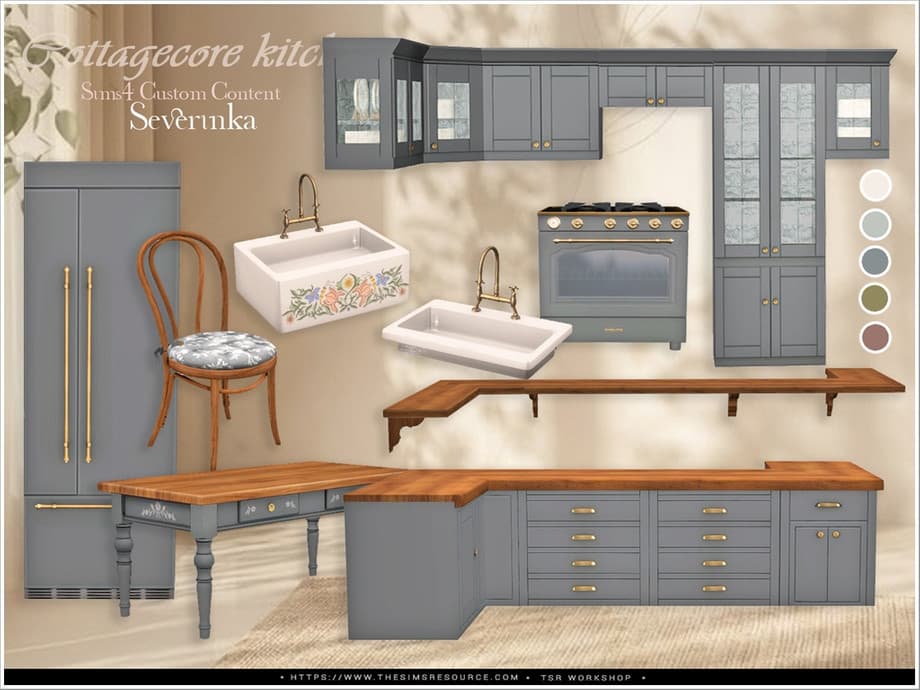 Галерея мода Набор для кухни Cottagecore kitchen #3